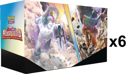 Pokemon Paldea Evolved [x6] Build & Battle Stadium Sealed Case